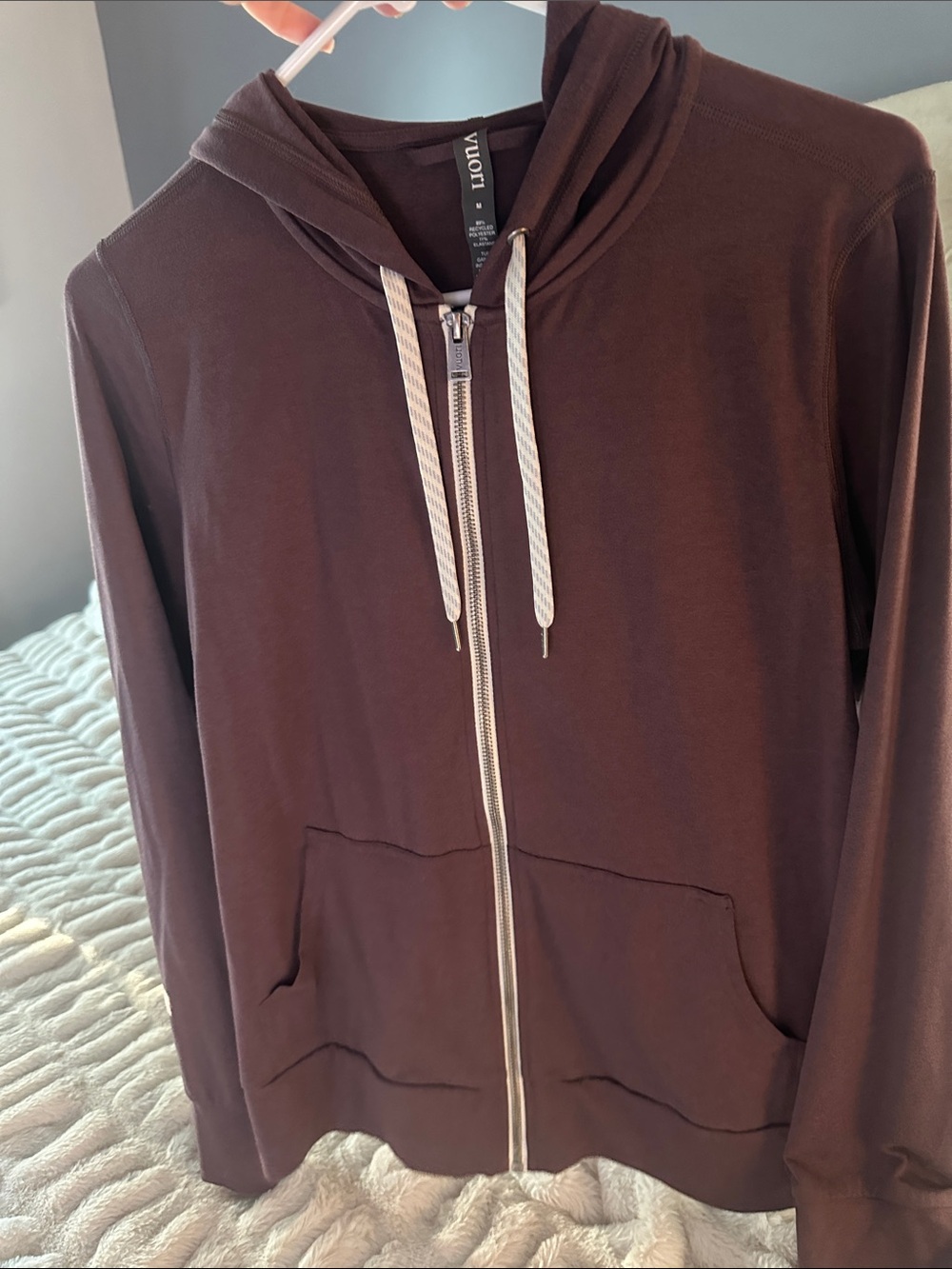 Women’s Vuori Halo Maroon Zip-Up Hoodie Jacket - NWOT medium - Picture 8 of 9